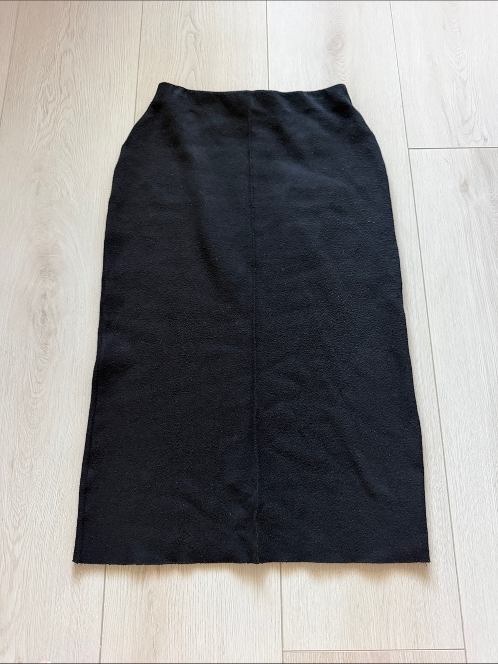 Zara Classic Black Felt Pencil Skirt - Women